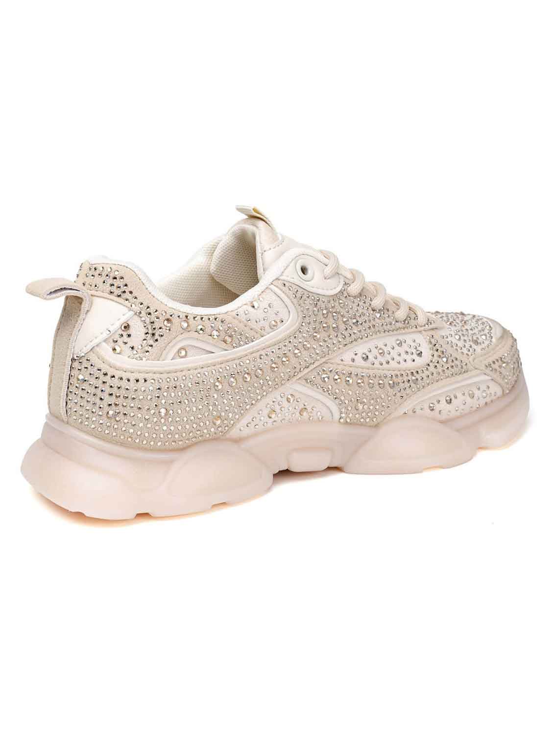 Matilda - Flotte sneakers dekoreret med funklende similisten
